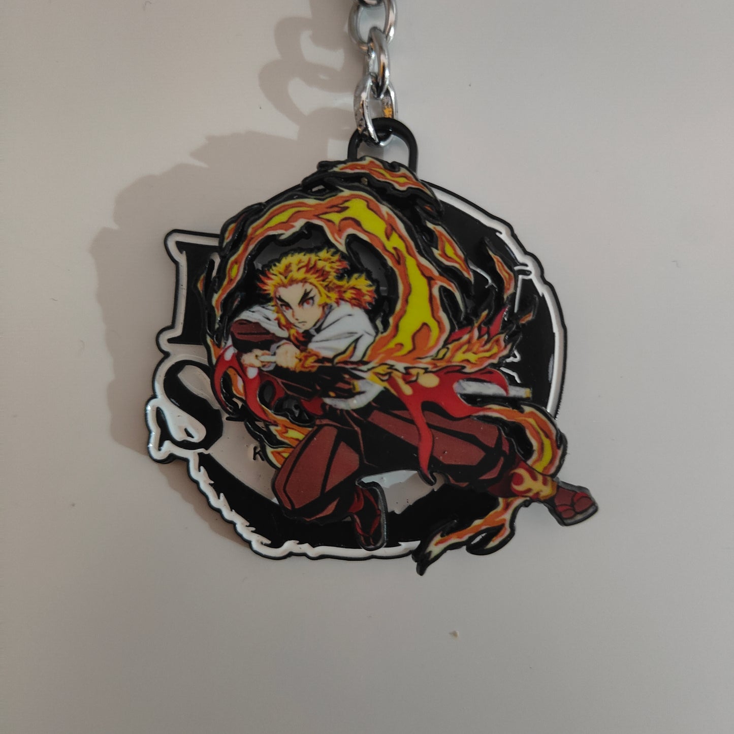 Kyojuro Rengoku Spinning Metal Keychain – Demon Slayer Merchandise - Otaku Haven