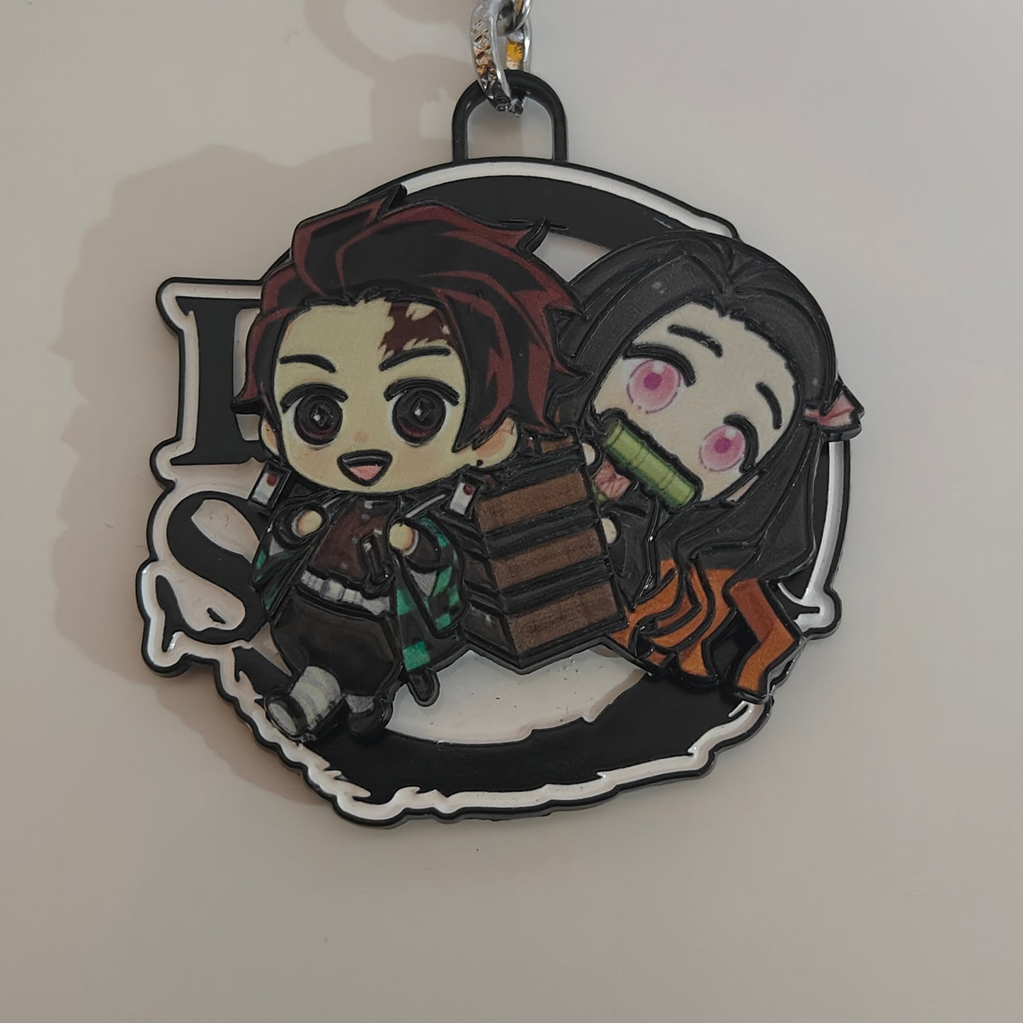 Tanjiro & Nezuko Chibi Spinning Metal Keychain – Demon Slayer Merchandise - Otaku Haven