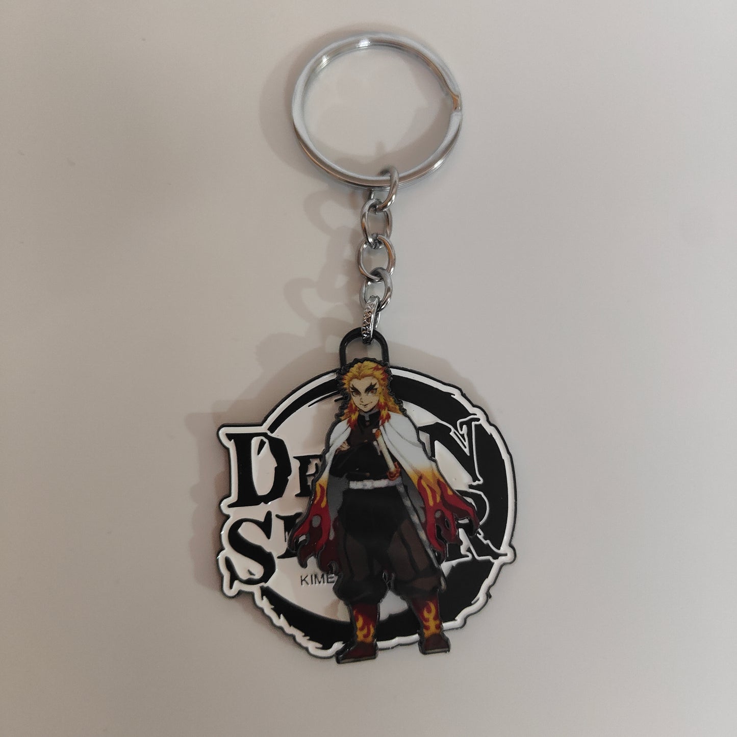 Kyojuro Rengoku Spinning Metal Keychain – Flame Hashira Pride – Demon Slayer Merchandise - Otaku Haven