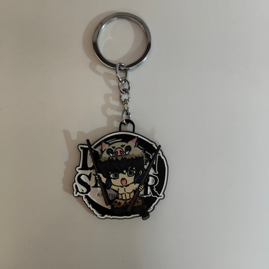 Inosuke Hashibira Spinning Metal Keychain – Demon Slayer Merchandise - Otaku Haven