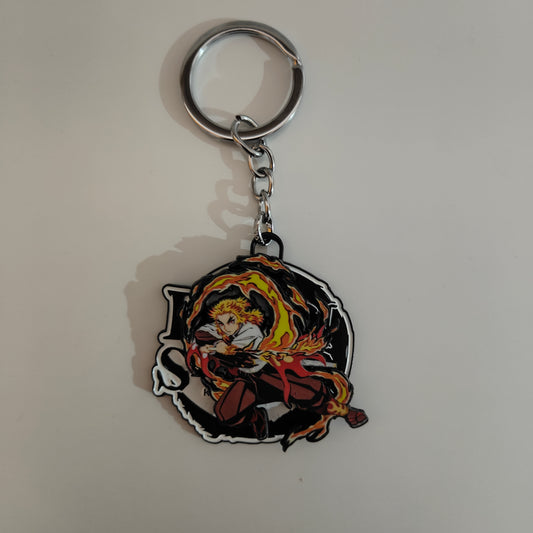 Kyojuro Rengoku Spinning Metal Keychain – Demon Slayer Merchandise - Otaku Haven
