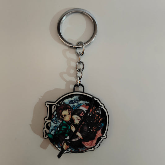 Tanjiro & Nezuko Spinning Metal Keychain – Demon Slayer Merchandise - Otaku Haven