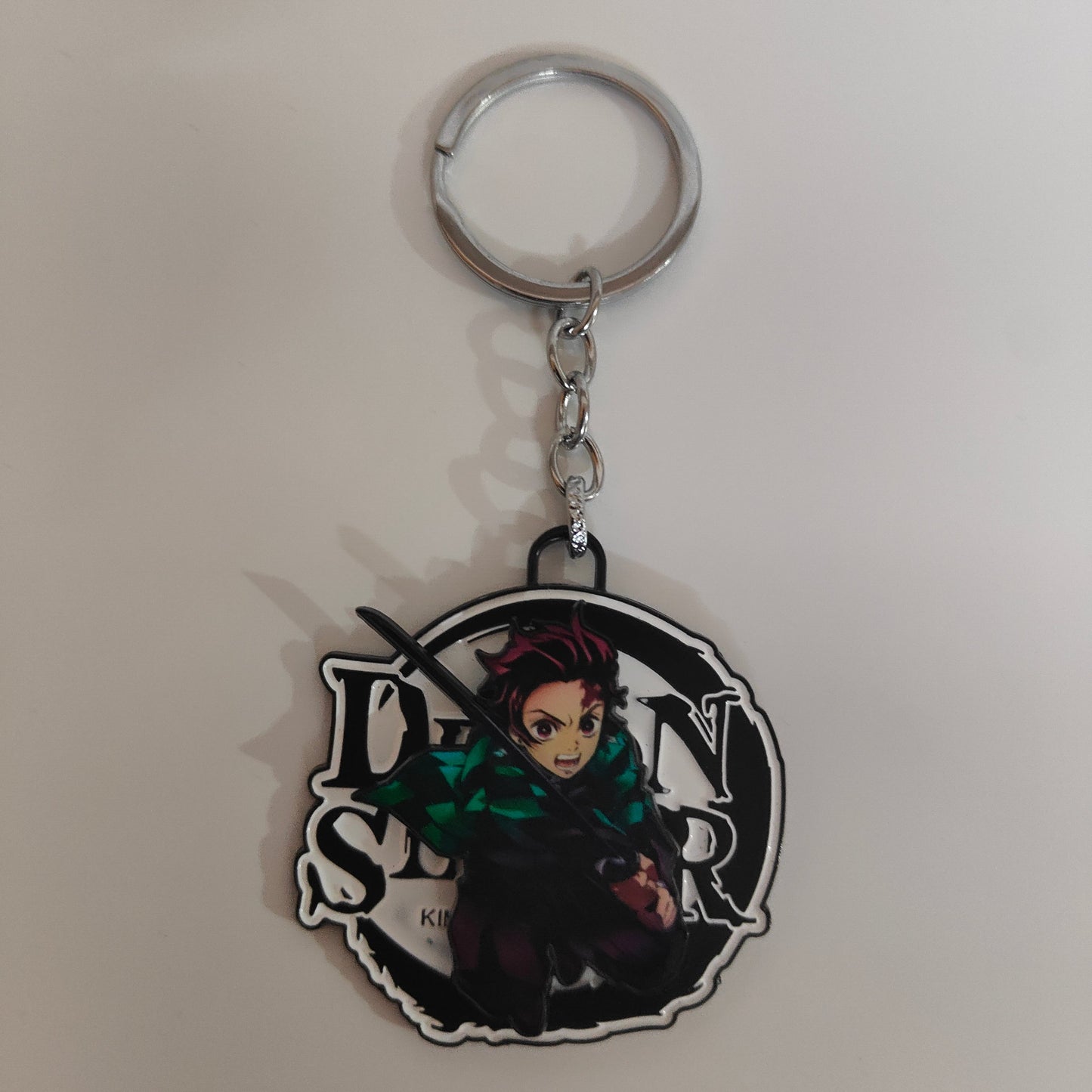 Tanjiro Kamado Spinning Metal Keychain – Iconic Attack Stance – Demon Slayer Merchandise - Otaku Haven