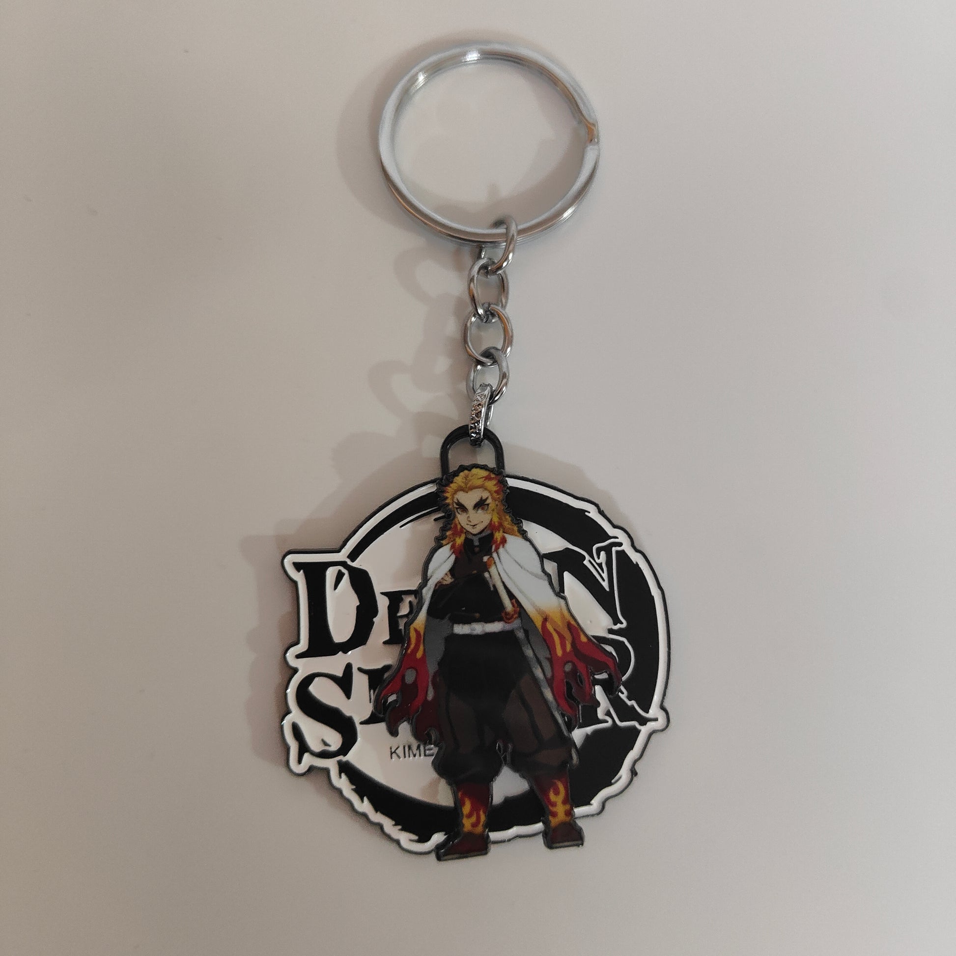 Kyojuro Rengoku Spinning Metal Keychain – Flame Hashira Pride – Demon Slayer Merchandise - Otaku Haven