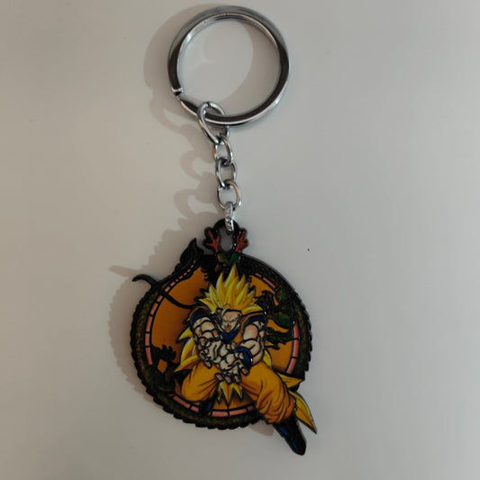 Goku Super Saiyan 3 Spinning Metal Keychain – Dragon Ball Z Merchandise - Otaku Haven