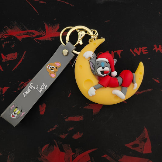 Tom – Moonlight Nap Keychain - Tom & Jerry (Multicolours) - Otaku Haven
