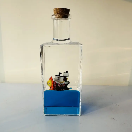 One Piece Thousand Sunny Ship in a Bottle – Collector’s Display Piece