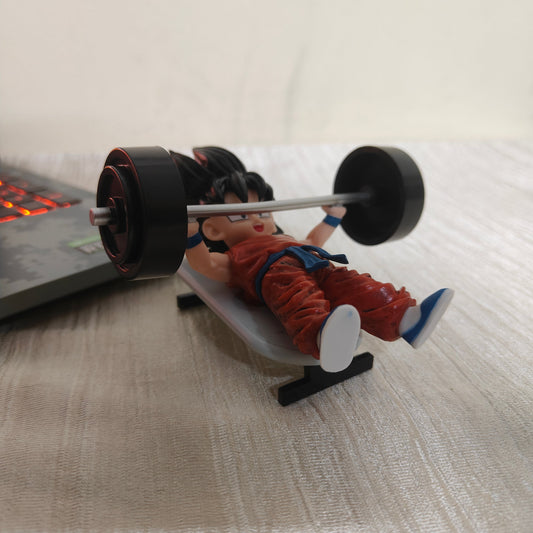 Goku Bench Press Miniature – Anime Workout Display Figure - DBZ - Otaku Haven