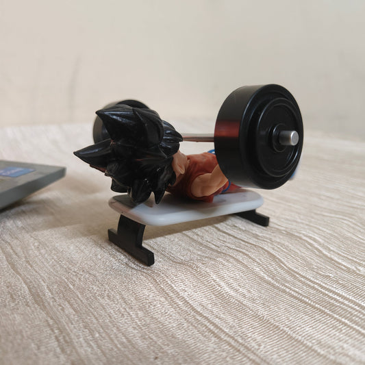 Goku Bench Press Miniature – Anime Workout Display Figure - DBZ - Otaku Haven