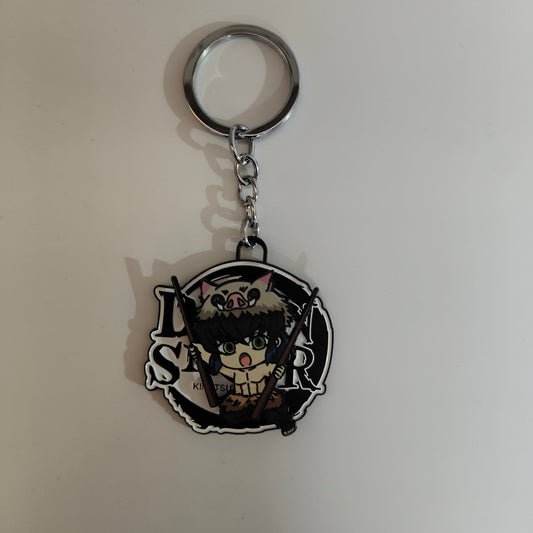 Inosuke Hashibira Spinning Metal Keychain – Demon Slayer Merchandise - Otaku Haven