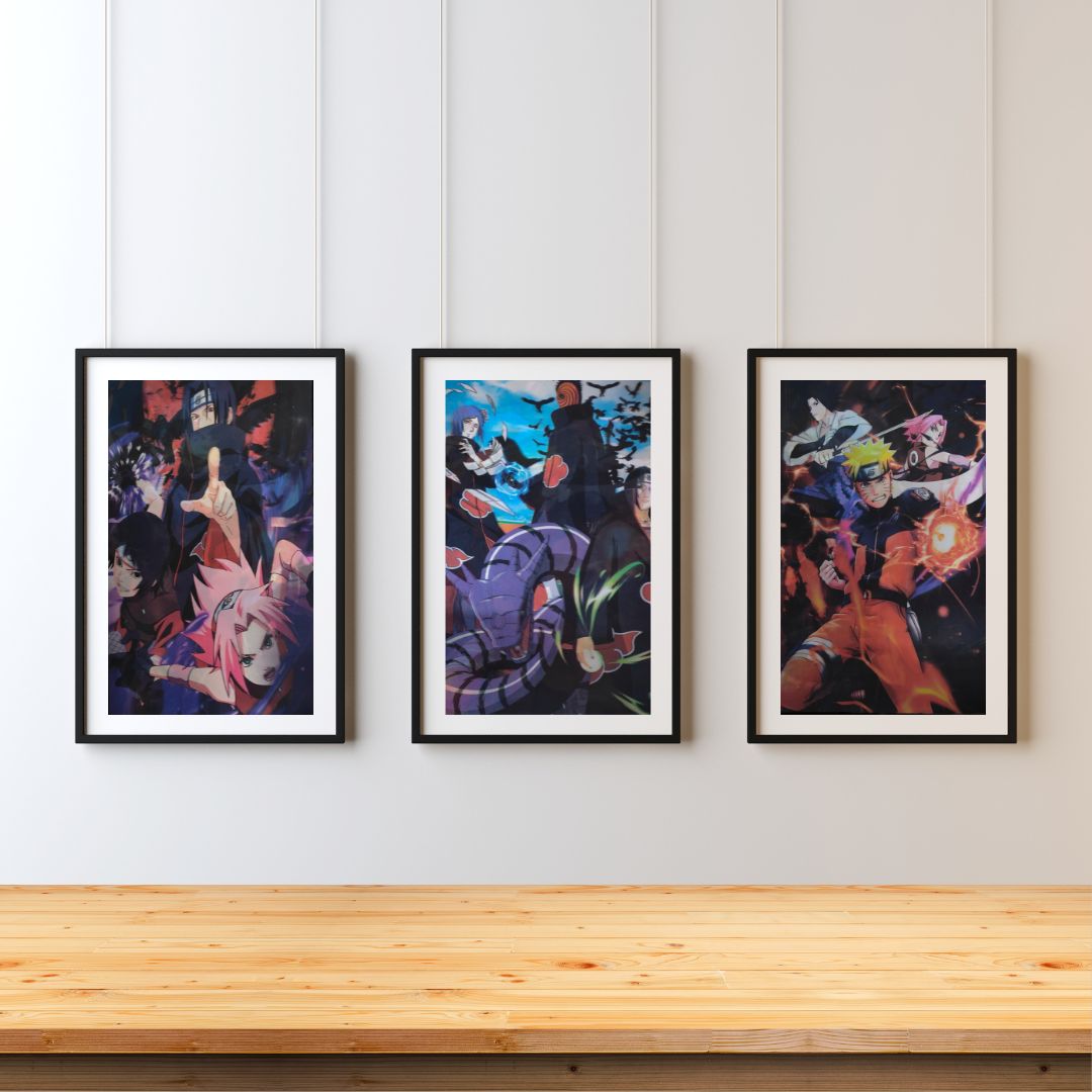 Naruto 3D Poster Set – The Shinobi Saga - Otaku Haven