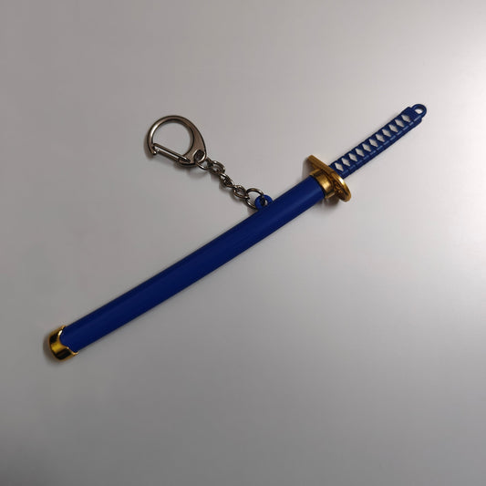 One Piece Mini Katana Sword Keychain – Roronoa Zoro's Iconic Blade (Blue) - Otaku Haven