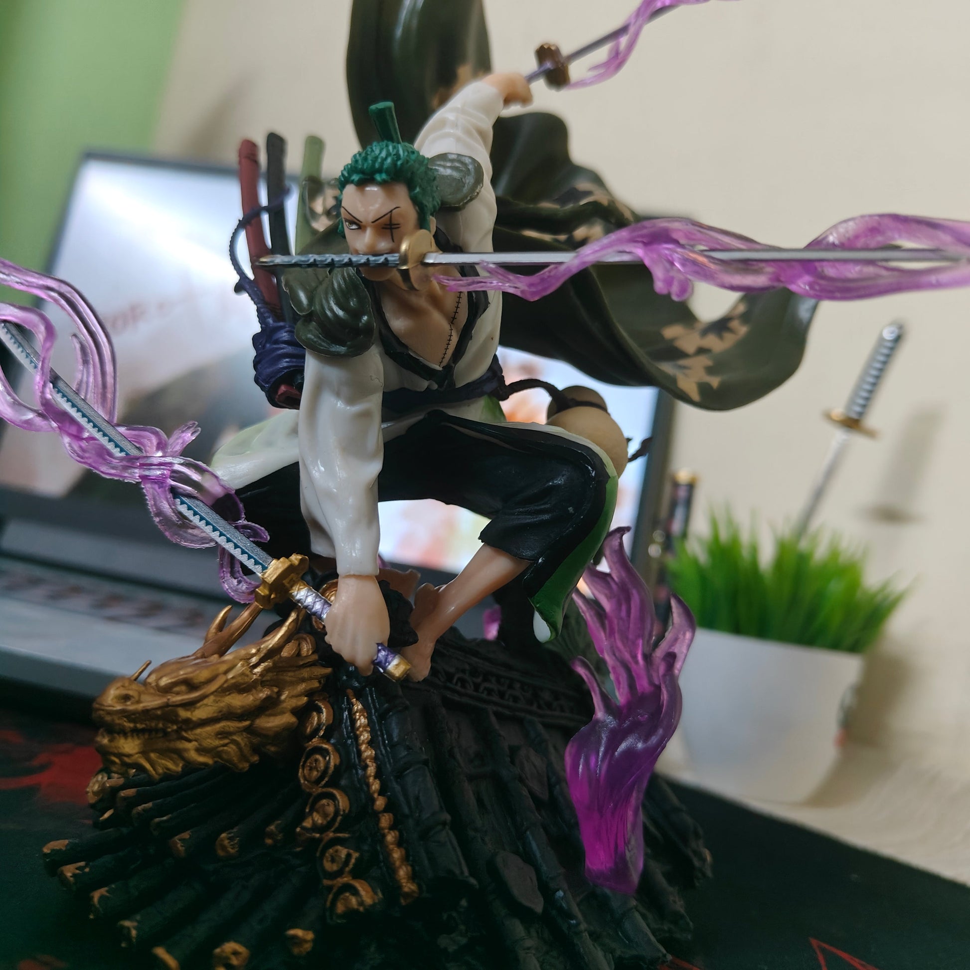 Roronoa Zoro "Ashura" Battle Mode – Premium One Piece Collectible Figure (Limited Edition, 22cm) - Otaku Haven